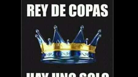 "REY DE COPAS HAY UNO SOLO"