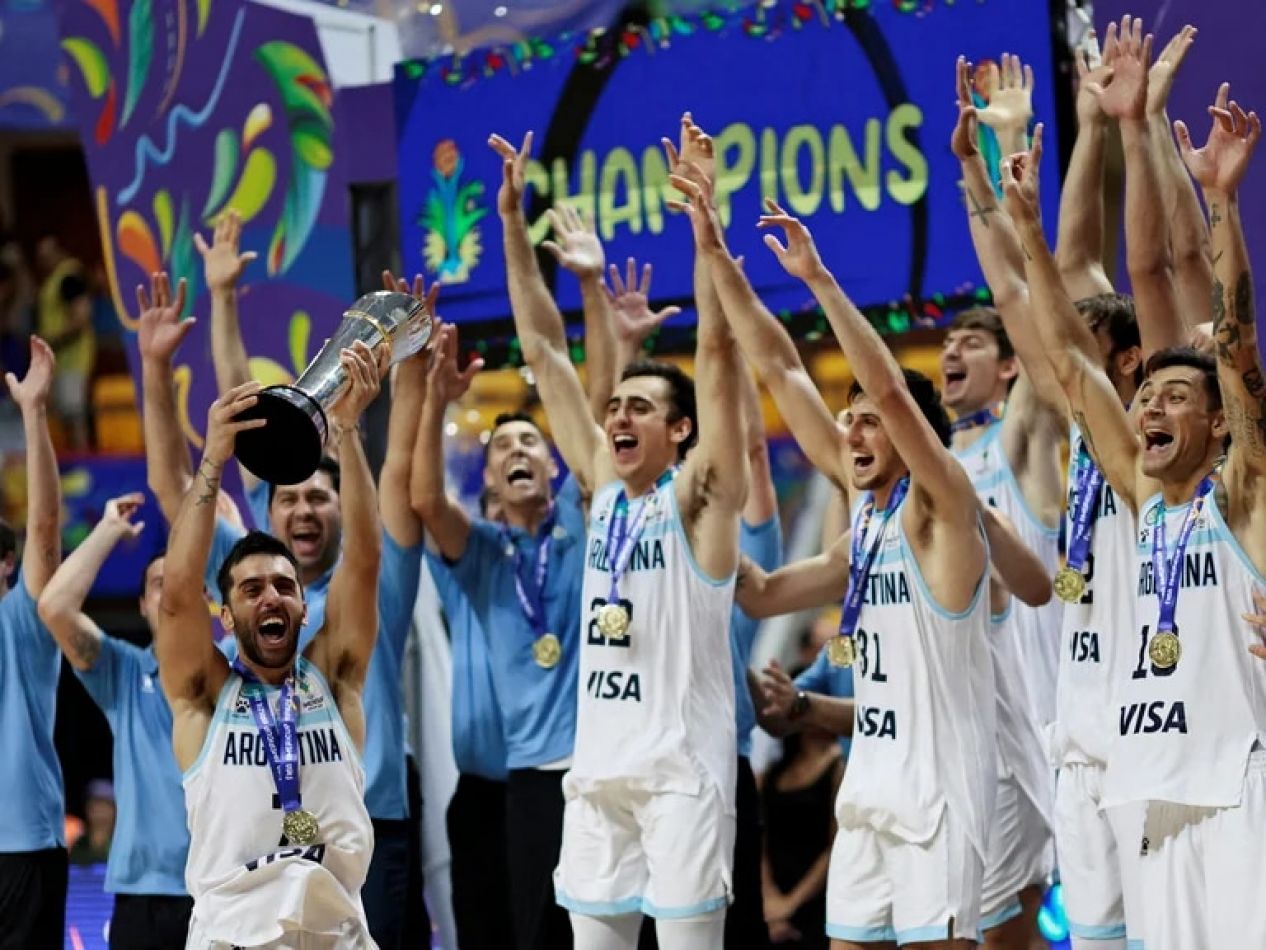 El seleccionado argentino de básquet le ganó a Brasil y se coronó campeón del Americup