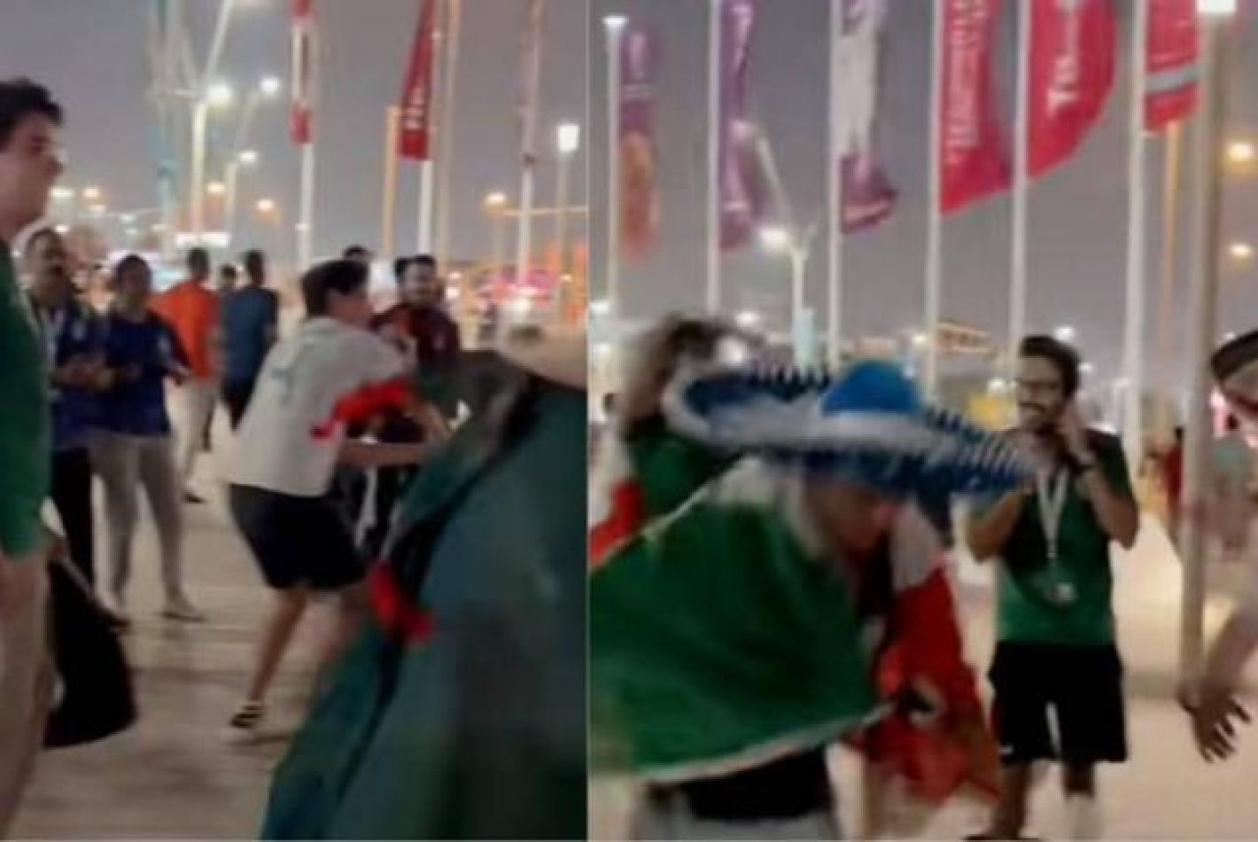 A días del partido clave para la Selección, hubo incidentes entre hinchas argentinos y mexicanos en Doha