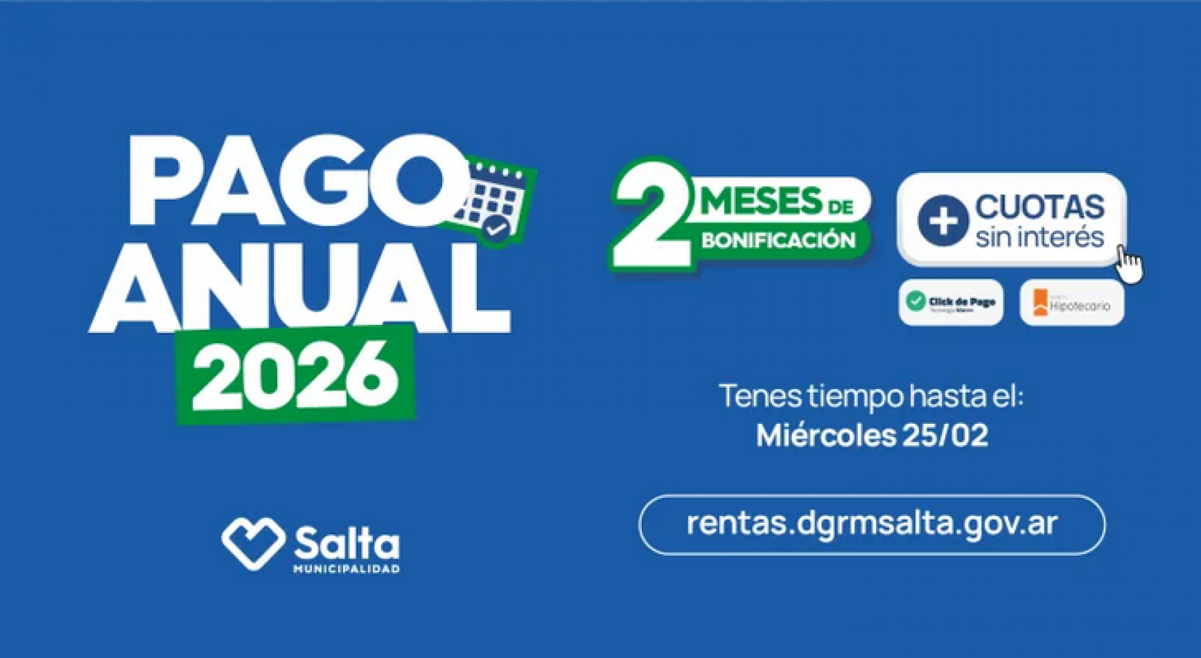 Pago Anual de Tributos Municipales 2026