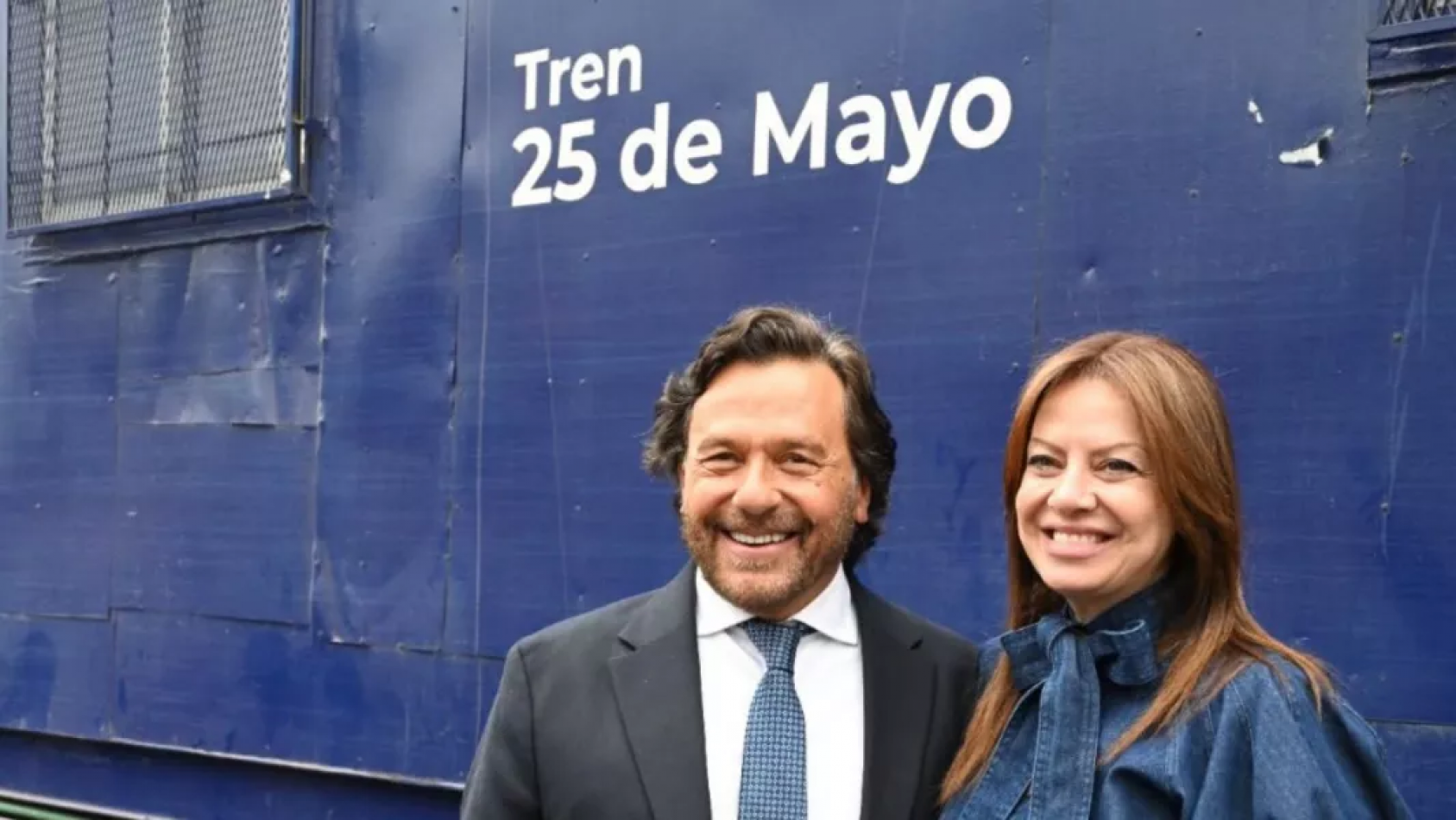 Sáenz y Pettovello pusieron en marcha el Tren 25 de Mayo