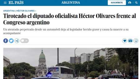 Los medios de todo el mundo reflejaron el ataque al diputado Olivares