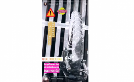 Desagües peligrosos: otro salteño intentó circular y quedó atrapado con su bici