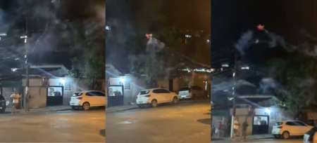 Se volvió loco: le disparó con cañitas voladoras desde un dron a sus vecinos para que se callaran