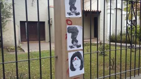 Realizaron pintadas en Gendarmería Nacional Salta contra Patricia Bullrich