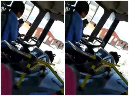 Escracharon a la chofer de Saeta que manejaba y mandaba audios de WhatsApp