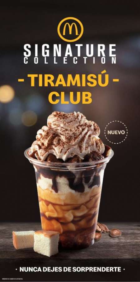 McDonald’s lanzó el nuevo postre “Tiramisú Club” de su línea Signature Collection