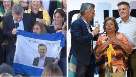 Video: Macri le besó los pies a una jubilada y le dijo "Cenicienta"
