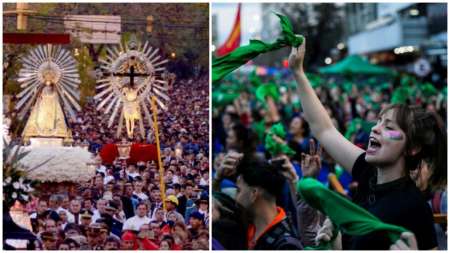 Dirigente salteña comparó la procesión del Milagro con el Encuentro de Mujeres: "Es el mismo número"