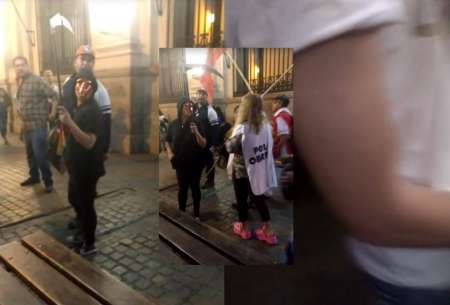 Salteños del PO salieron a protestar por Chile y terminaron atacando a macristas