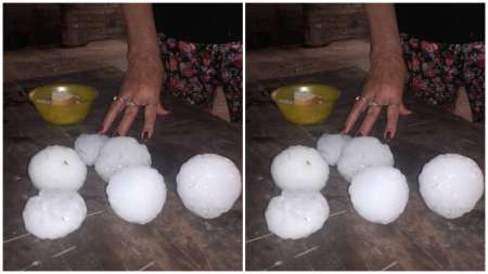 [HAY FOTOS] A muy pocos kilómetros de Salta, una tormenta de granizo provocó varios destrozos