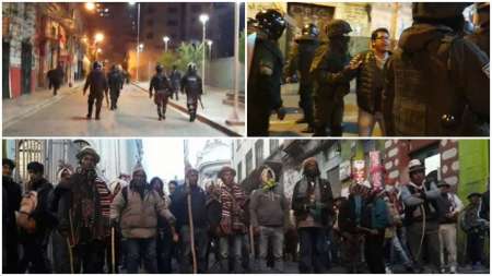 Guerra campal en Bolivia: cientos de bolivianos se agarraron a los tiros en La Paz