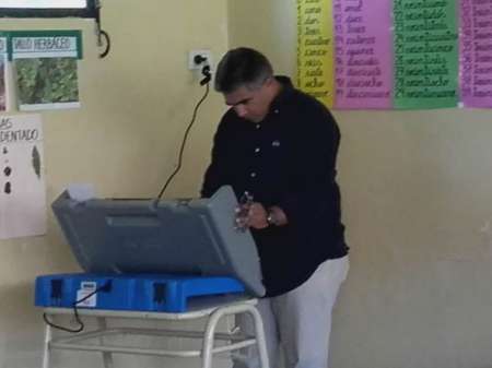 Votó Miguel Nanni: “La confianza depositada por la gente debe primar"