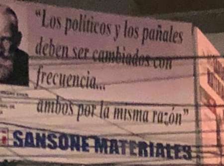 Un cartel y una polémica frase: ¿Qué opinan al respecto?