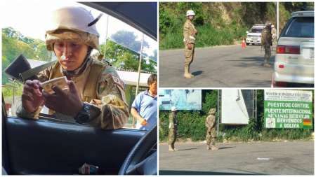 Extremo control en la frontera Bolivia - Salta: "Los militares volvieron a tomar la calle" [FOTOS]