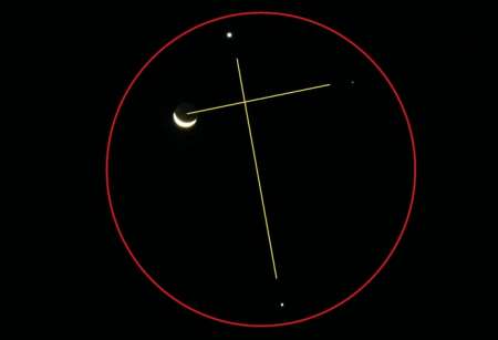 Esta noche, se verá una cruz en el cielo