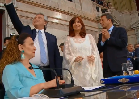 Alberto Fernández y Cristina Kirchner juraron ante el Congreso Nacional