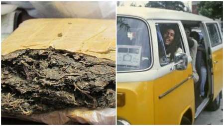 Sintieron un olor extraño, le pidieron al chofer que lo revise a "Bob Marley" y encontraron lo peor