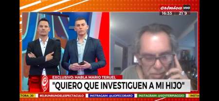 "Quiero que investiguen a mi hijo", la dura confesión de Mario Teruel