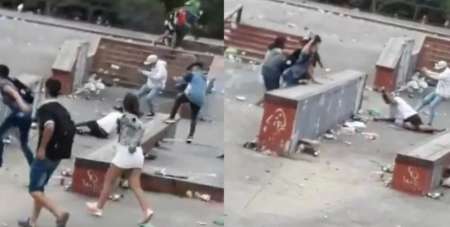 Una fiesta de navidad en la calle terminó en batalla campal en Berisso