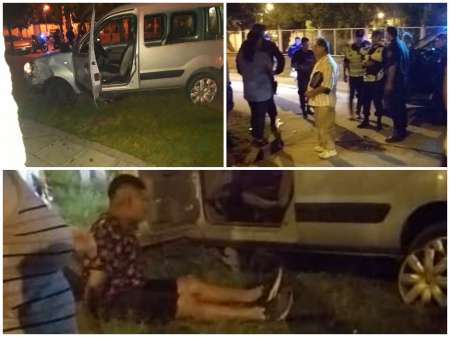 [HAY FOTOS] Vecinos denuncian que la Policía liberó a un conductor que chocó varios vehículos