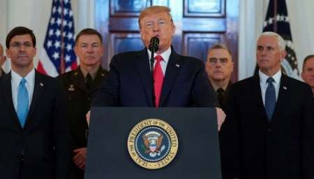 Donald Trump confirmó que no hubo bajas estadounidenses en el ataque con misiles y anunció sanciones económicas para Irán