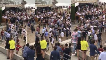 VIDEO Batalla campal entre dos grupos de jóvenes a la salida de un boliche en Playa Grande