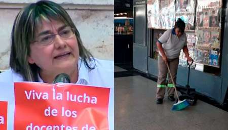 VIDEO Todo un ejemplo: De diputada nacional a empleada de limpieza en solo 30 días