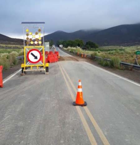 Habilitan ruta 51 tras un corte total, máquinas siguen trabajando en la zona