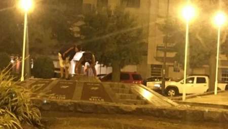 Mar del Plata: utilizaron la llama del monumento a caídos en Malvinas para hacer un asado