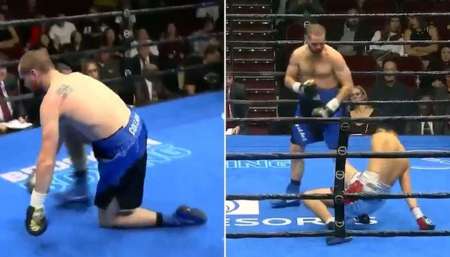 VIDEO Tres minutos de la pelea más salvaje de 2020: tres caídas y un golpe al árbitro