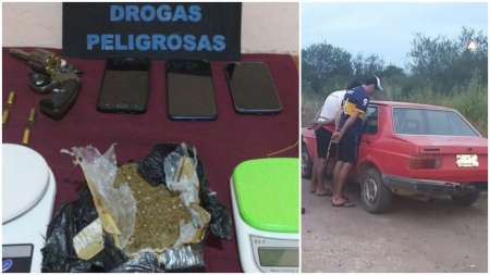 Salieron de gira con el auto y se cruzaron de pechito con la policía: estaban llenos de droga
