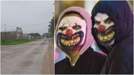 Payasos asaltaron una fabrica salteña, le dispararon a un empleado y huyeron con $500.000