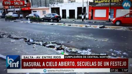 Incidentes y descontrol en los festejos por los 99 años de Central Norte