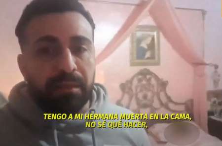 El desgarrador vídeo de un italiano atrapado en casa con su hermana muerta por coronavirus: "Estoy destruido"