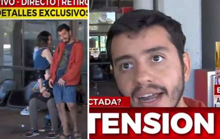 Chileno escupió a un periodista de Crónica TV, le dijo "tengo coronavirus" y fue detenido