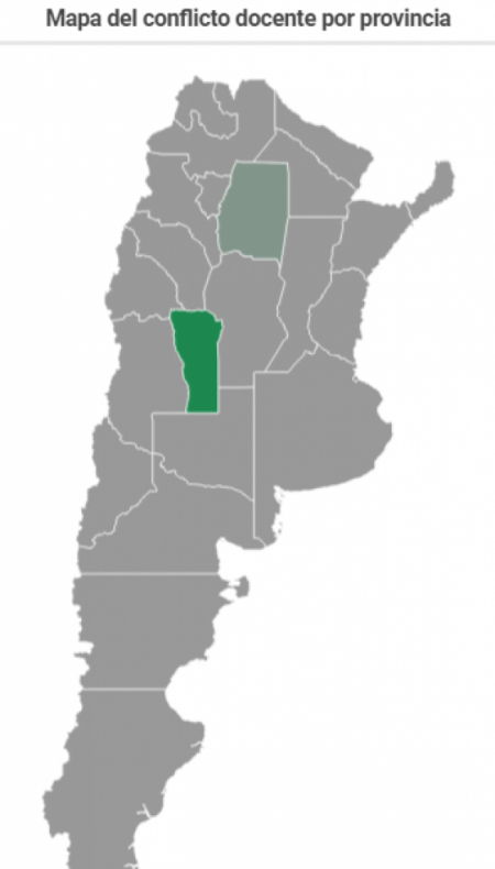 Mapa del conflicto docente: Salta, entre las provincias que acordó el porcentaje salarial más bajo