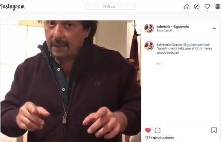 Sáenz sorprendió a Valentino y dijo que si va a llegar el ratón Pérez