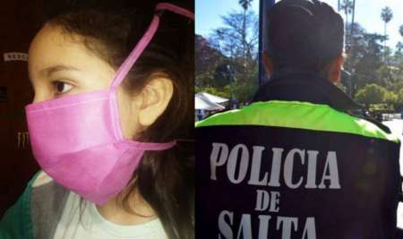 Mamá salteña cobró el bono, compró tela y armó 200 barbijos para los policías