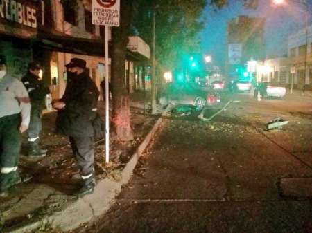 Apagón en zona oeste, en medio de la oscuridad un ciclista resultó lesionado