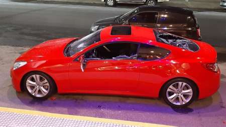 Le destruyó a palazos el auto deportivo a su ex marido