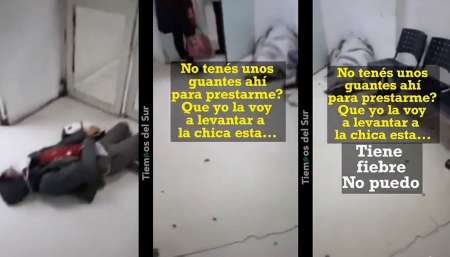 VIDEO Graban a una mujer tirada en la guardia de un hospital: “Es un trato inhumano”