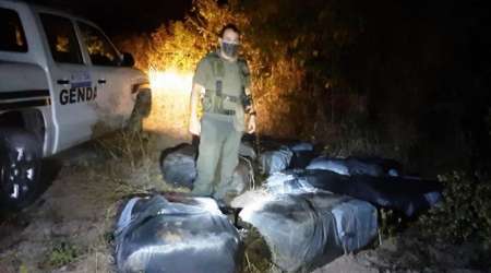 Río Bermejo: incautaron 650 kilos de hojas de coca y 4.200 atados de cigarrillos