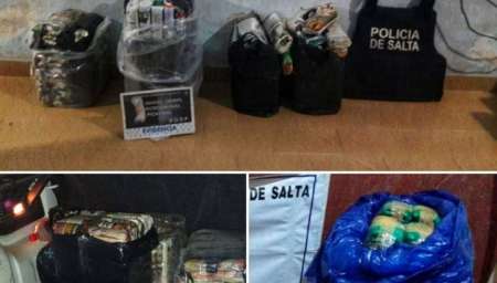 Secuestraron cerca de 100 kilogramos de hojas de coca