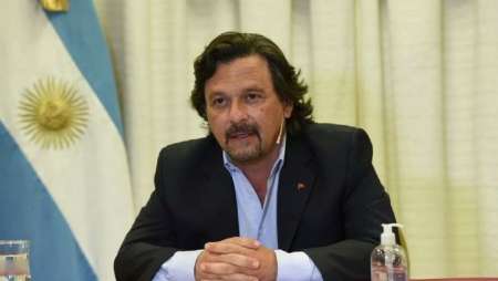 Gustavo Sáenz, en videoconferencia con el presidente Alberto Fernández