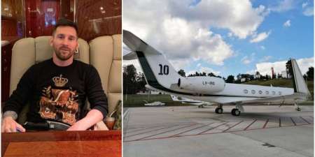 Tiene asientos que se hacen cama y dos cocinas: así es el avión privado que Messi puso a disposición de la Selección