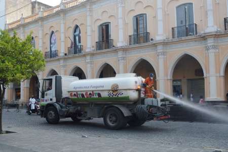 Covid-19: cronograma de desinfección de esta semana