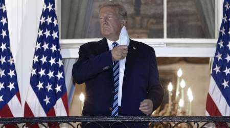 Trump fue dado de alta y se quitó el barbijo para saludar al ingresar a la Casa Blanca
