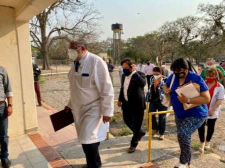 Inauguraron el tendido de la red de oxígeno central, en el hospital de General Güemes