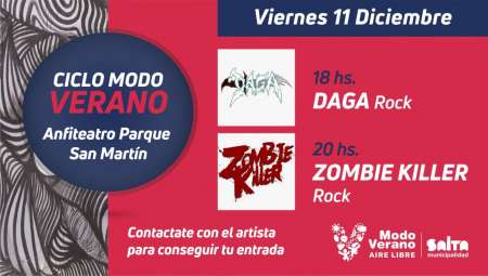 Este fin de semana habrá música y teatro en el parque San Martín